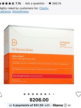Dr. Dennis Gross Alpha Beta Extra Strength Daily Peel - 60 treatments